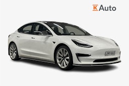valkoinen Tesla Model 3 2020 kuva 1.