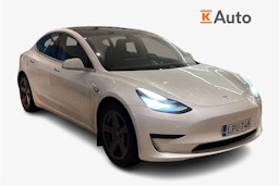 valkoinen Tesla Model 3 2020 kuva 1.