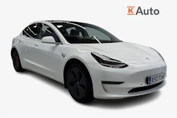 valkoinen Tesla Model 3 2020 kuva 1.