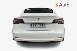 valkoinen Tesla Model 3 2020 kuva 3.