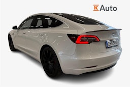 valkoinen Tesla Model 3 2020 kuva 3.