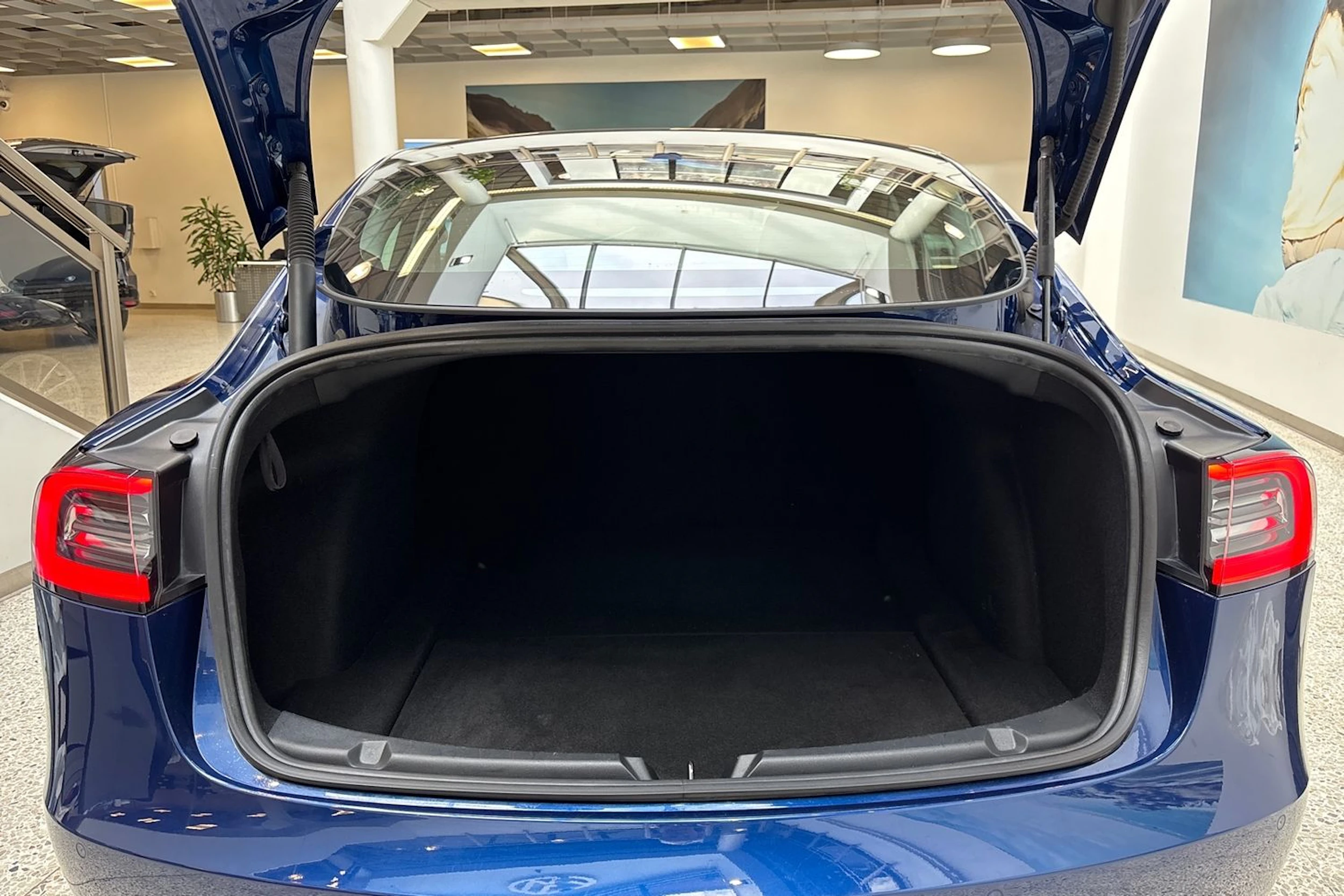 sininen Tesla Model 3 2021 kuva 11.