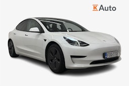 valkoinen Tesla Model 3 2021 kuva 1.