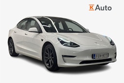 Valkoinen Tesla Model 3 2021 kuva 1.