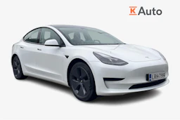 valkoinen Tesla Model 3 2021 kuva 1.