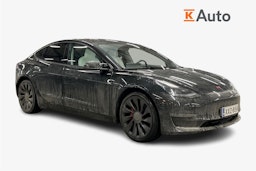 musta Tesla Model 3 2021 kuva 1.