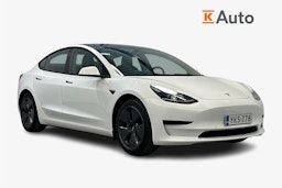 valkoinen Tesla Model 3 2021 kuva 1.