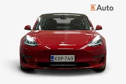 punainen Tesla Model 3 2022 kuva 5.