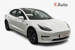 valkoinen Tesla Model 3 2023 kuva 1.