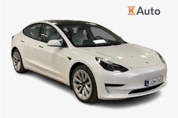 valkoinen Tesla Model 3 2023 kuva 1.