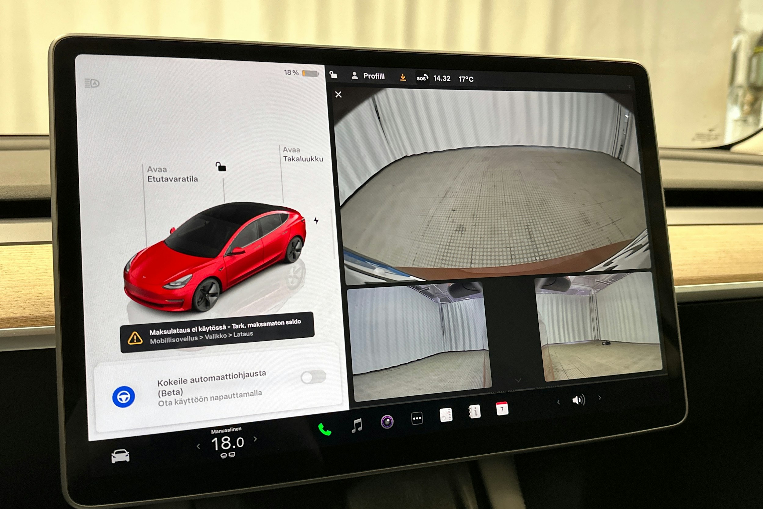 punainen Tesla Model 3 2023 kuva 22.