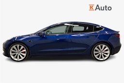 sininen Tesla Model 3 2023 kuva 5.
