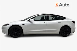 met. valkoinen Tesla Model 3 2024 kuva 4.