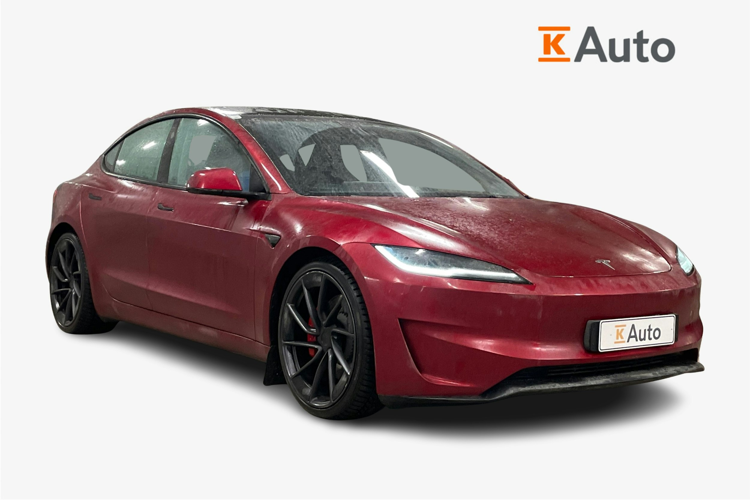 punainen Tesla Model 3 2024 kuva 1.