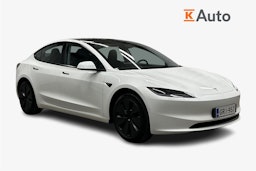 valkoinen Tesla Model 3 2024 kuva 1.