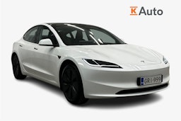 valkoinen Tesla Model 3 2024 kuva 1.