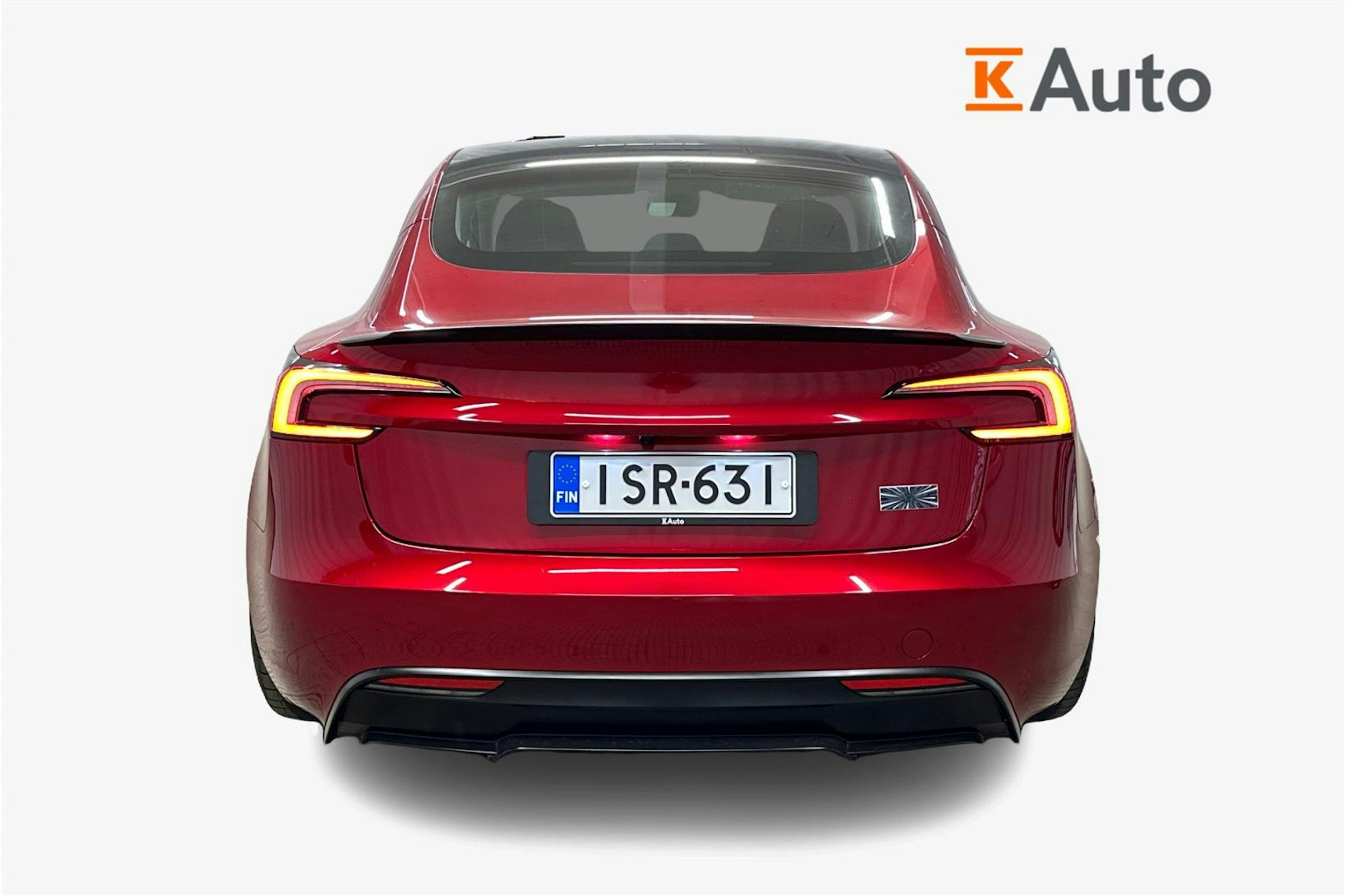 punainen Tesla Model 3 2024 kuva 3.