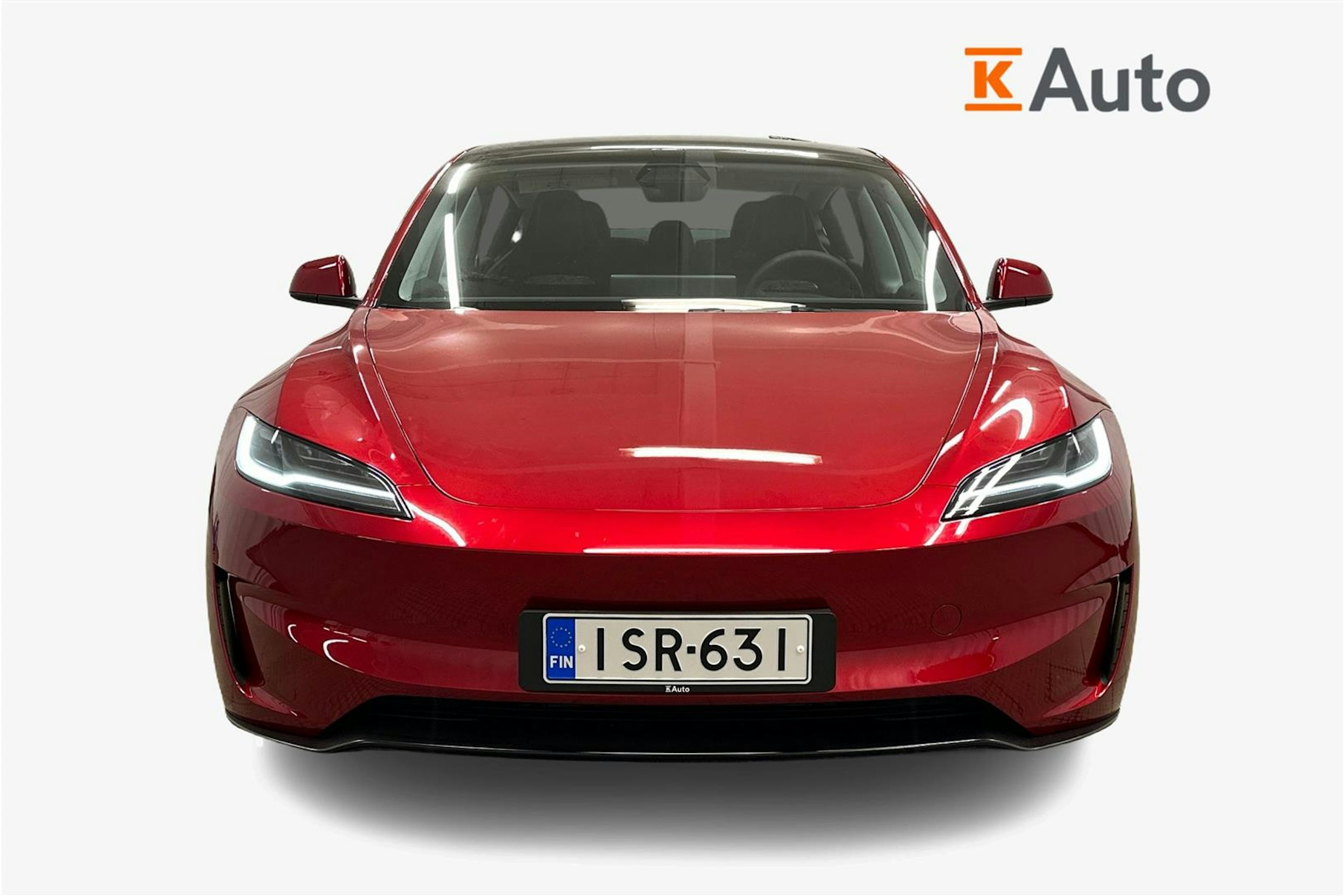 punainen Tesla Model 3 2024 kuva 4.