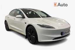 Valkoinen Tesla Model 3 2024 kuva 1.