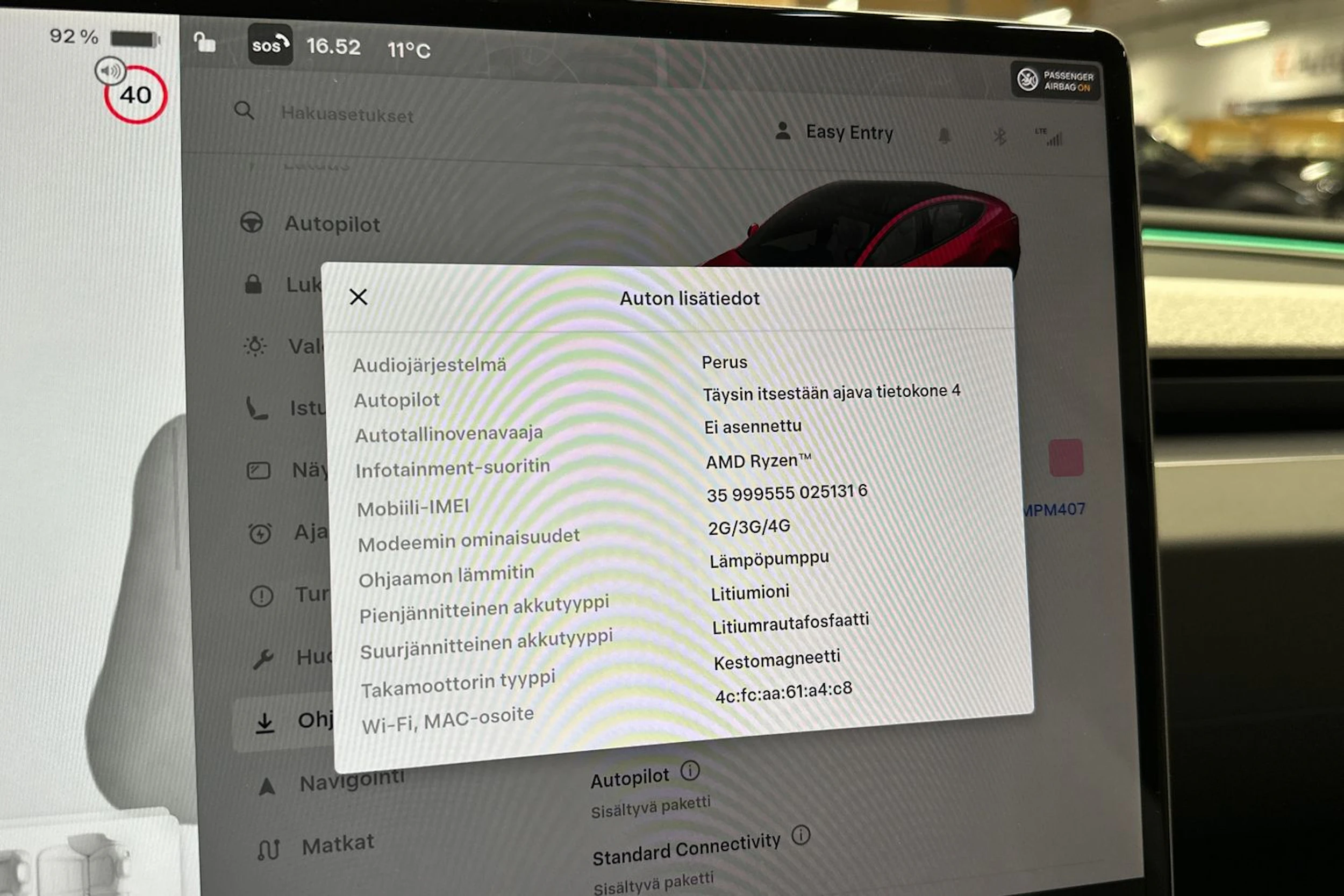 met. monivär. Tesla Model 3 2024 kuva 20.