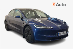 sininen Tesla Model 3 2024 kuva 1.
