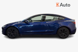 sininen Tesla Model 3 2024 kuva 5.