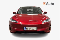 punainen Tesla Model 3 2024 kuva 5.