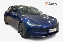 sininen Tesla Model 3 2024 kuva 1.