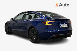 sininen Tesla Model 3 2025 kuva 3.