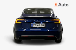 sininen Tesla Model 3 2025 kuva 4.