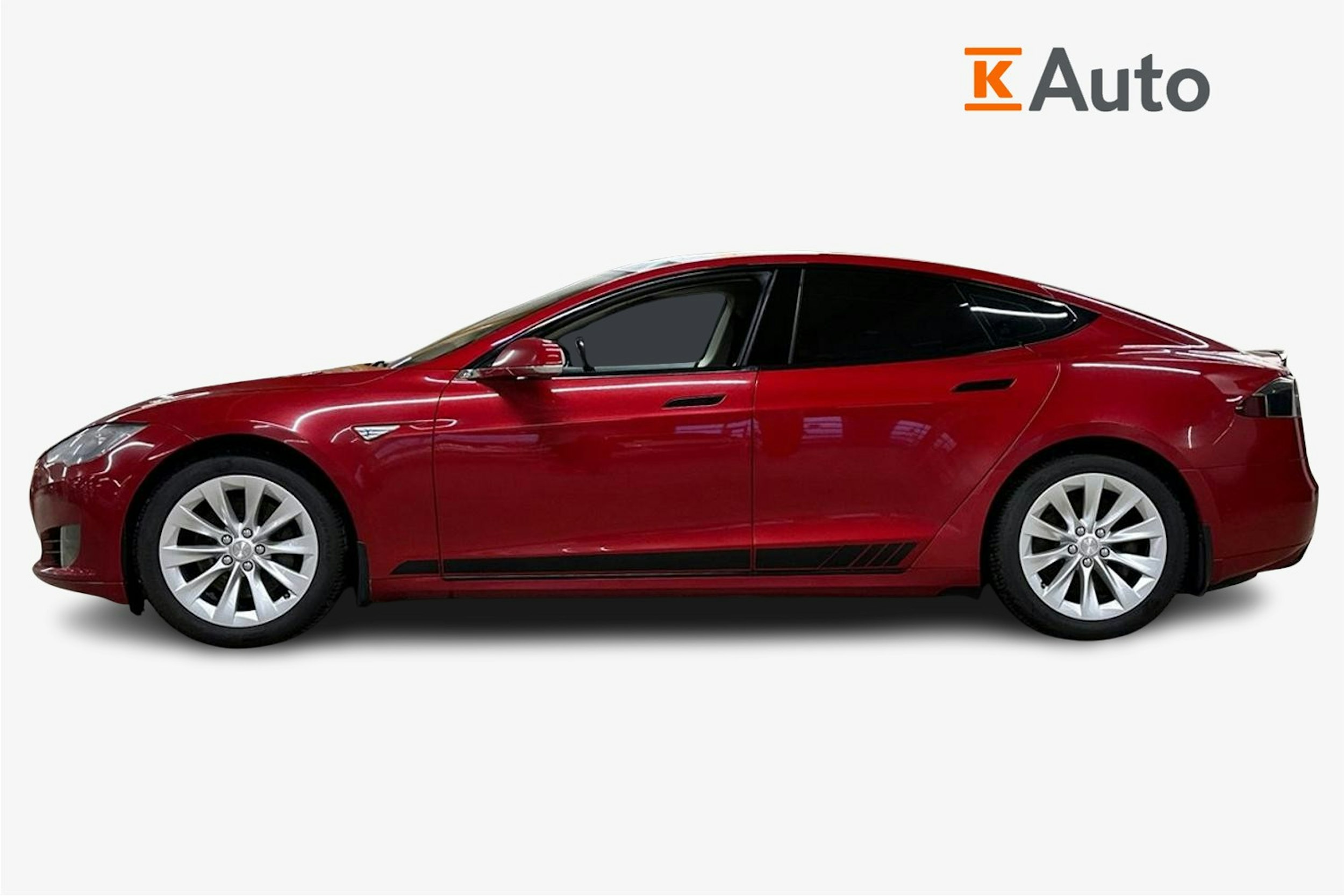punainen Tesla Model S 2015 kuva 6.