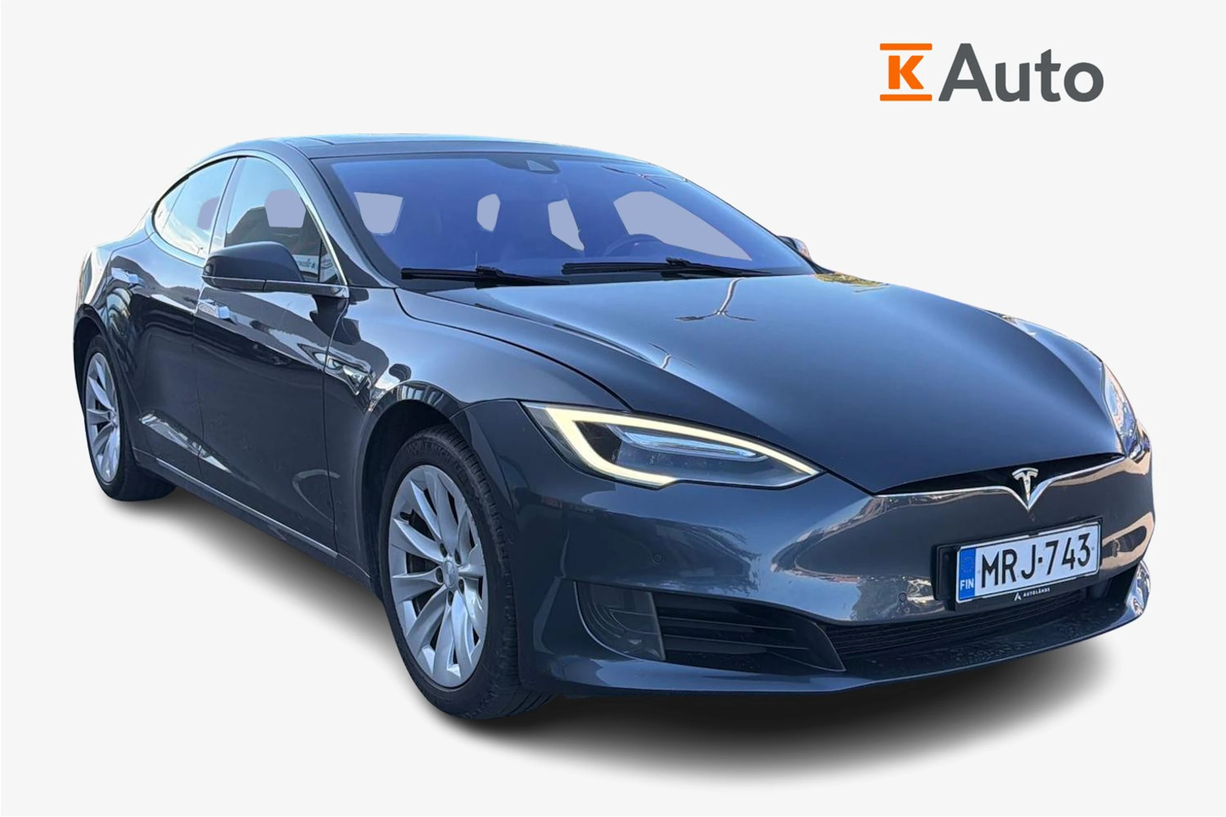 harmaa Tesla Model S 2016 kuva 1.