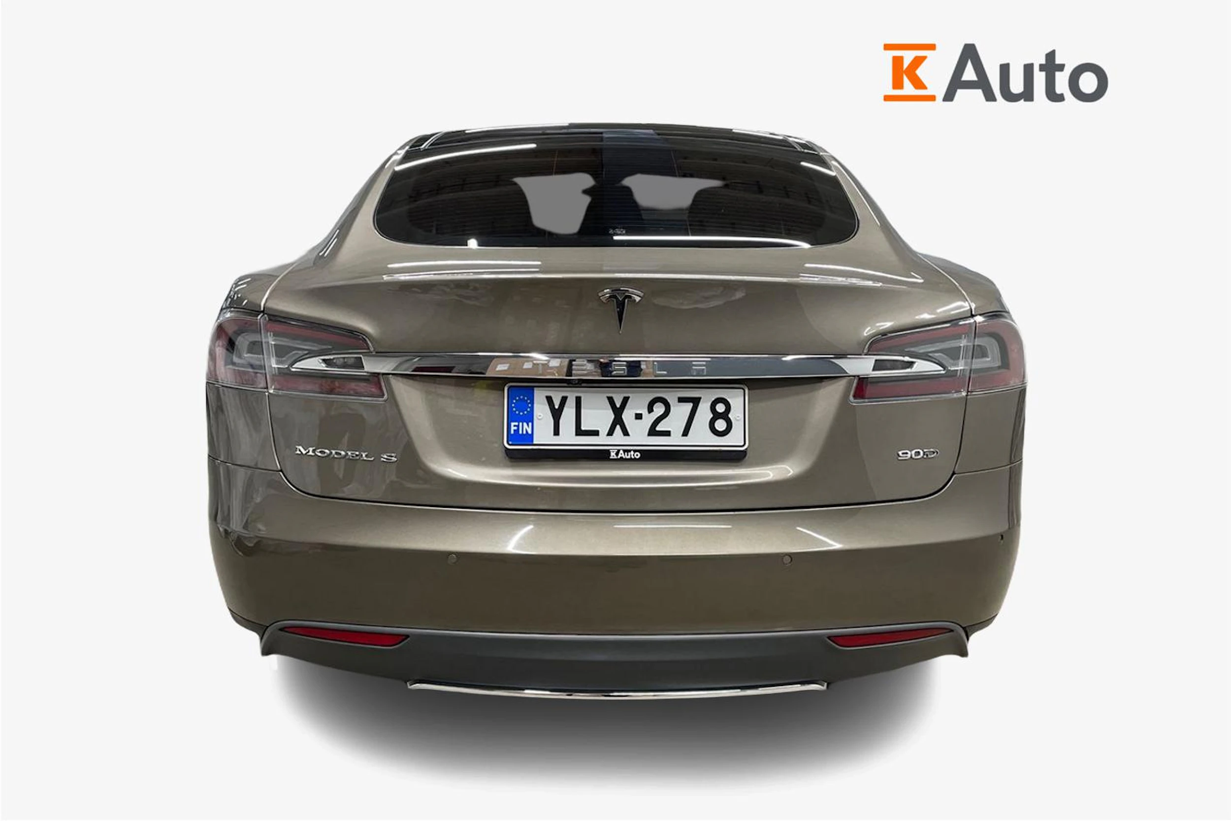 ruskea (beige) Tesla Model S 2016 kuva 3.