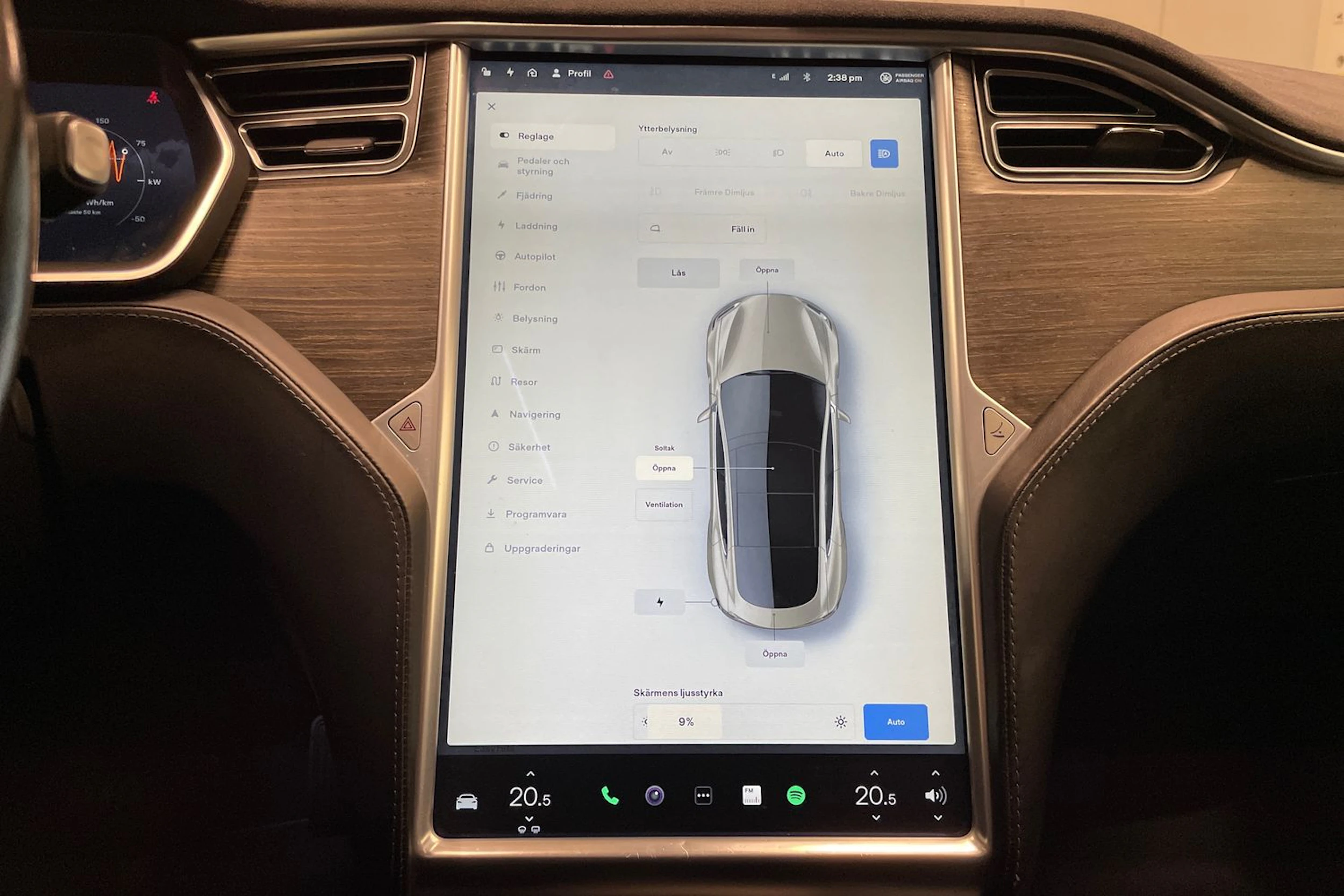 ruskea (beige) Tesla Model S 2016 kuva 14.
