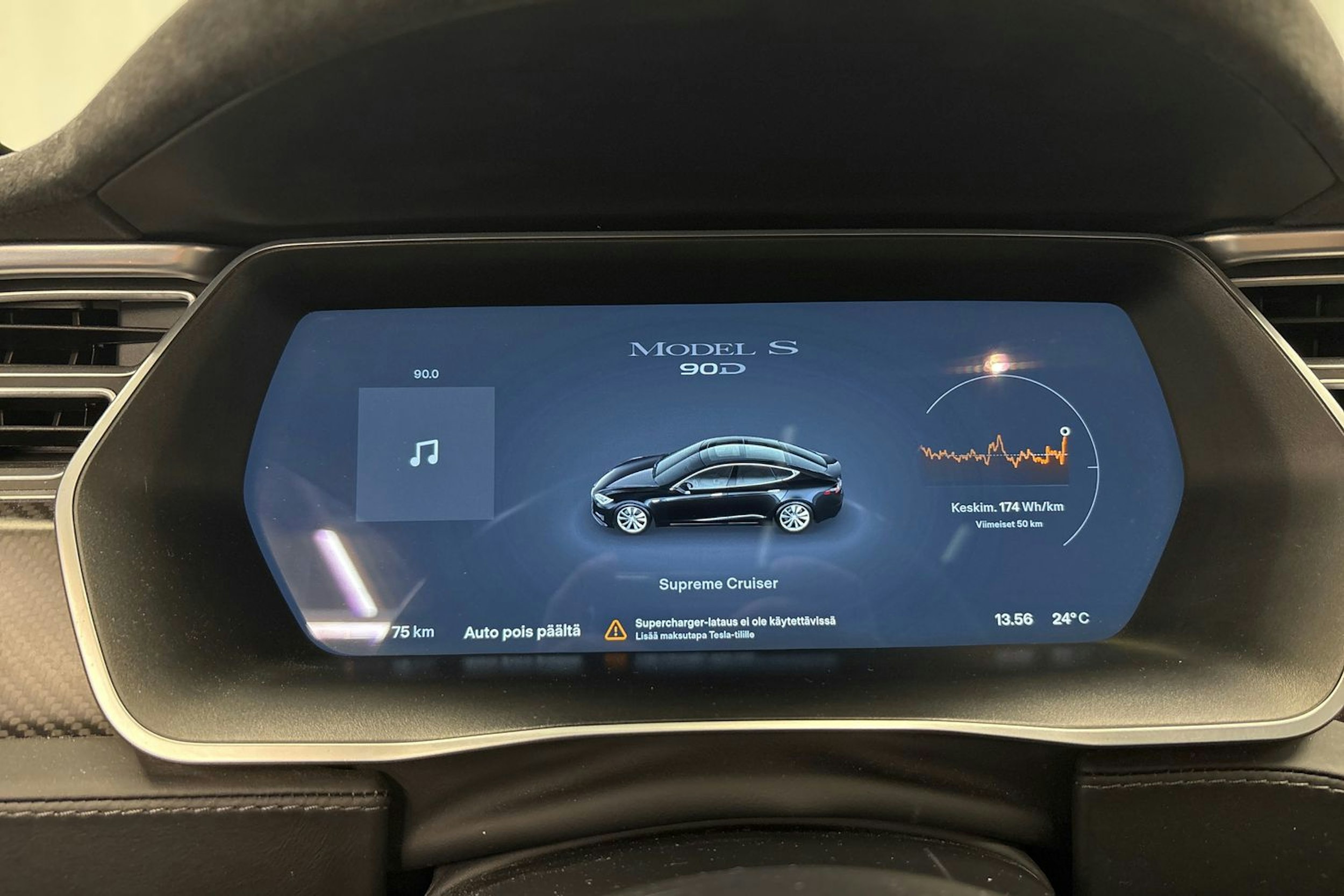 musta Tesla Model S 2017 kuva 20.
