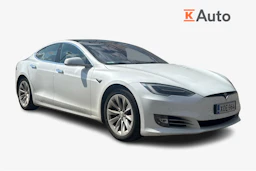 valkoinen Tesla Model S 2017 kuva 1.