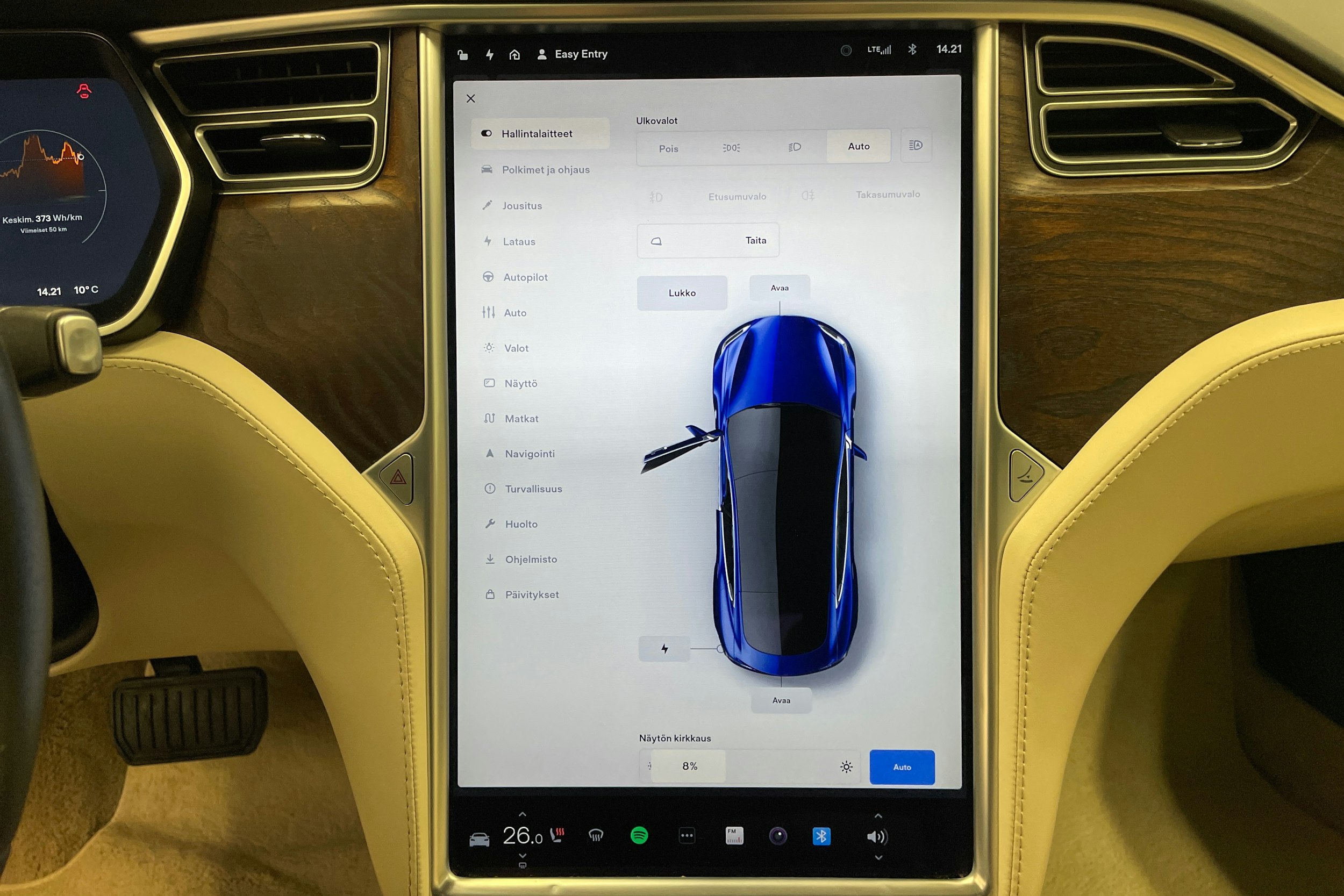 Sininen Tesla Model S 2018 kuva 19.