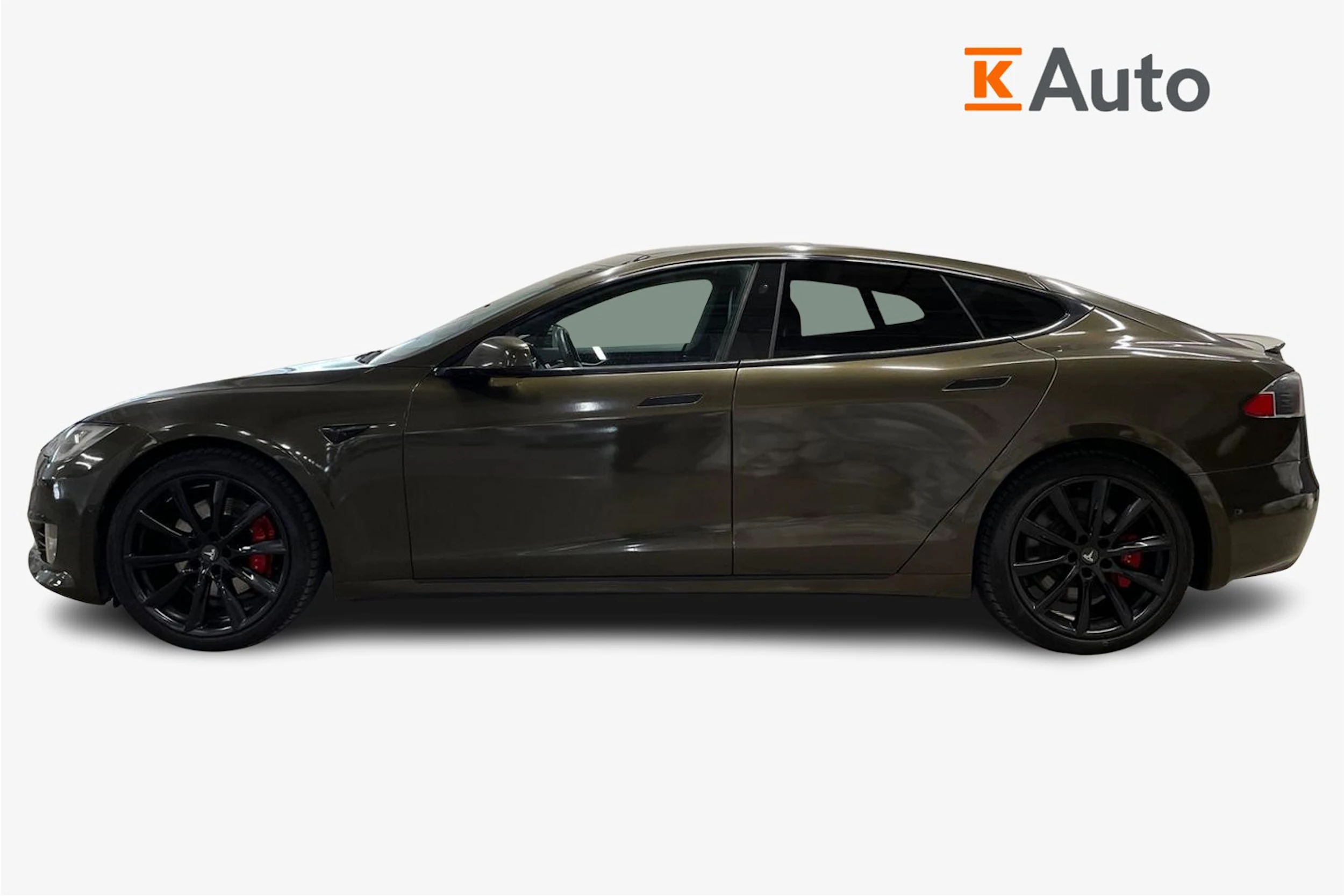 Ruskea (beige) Tesla Model S 2018 kuva 5.