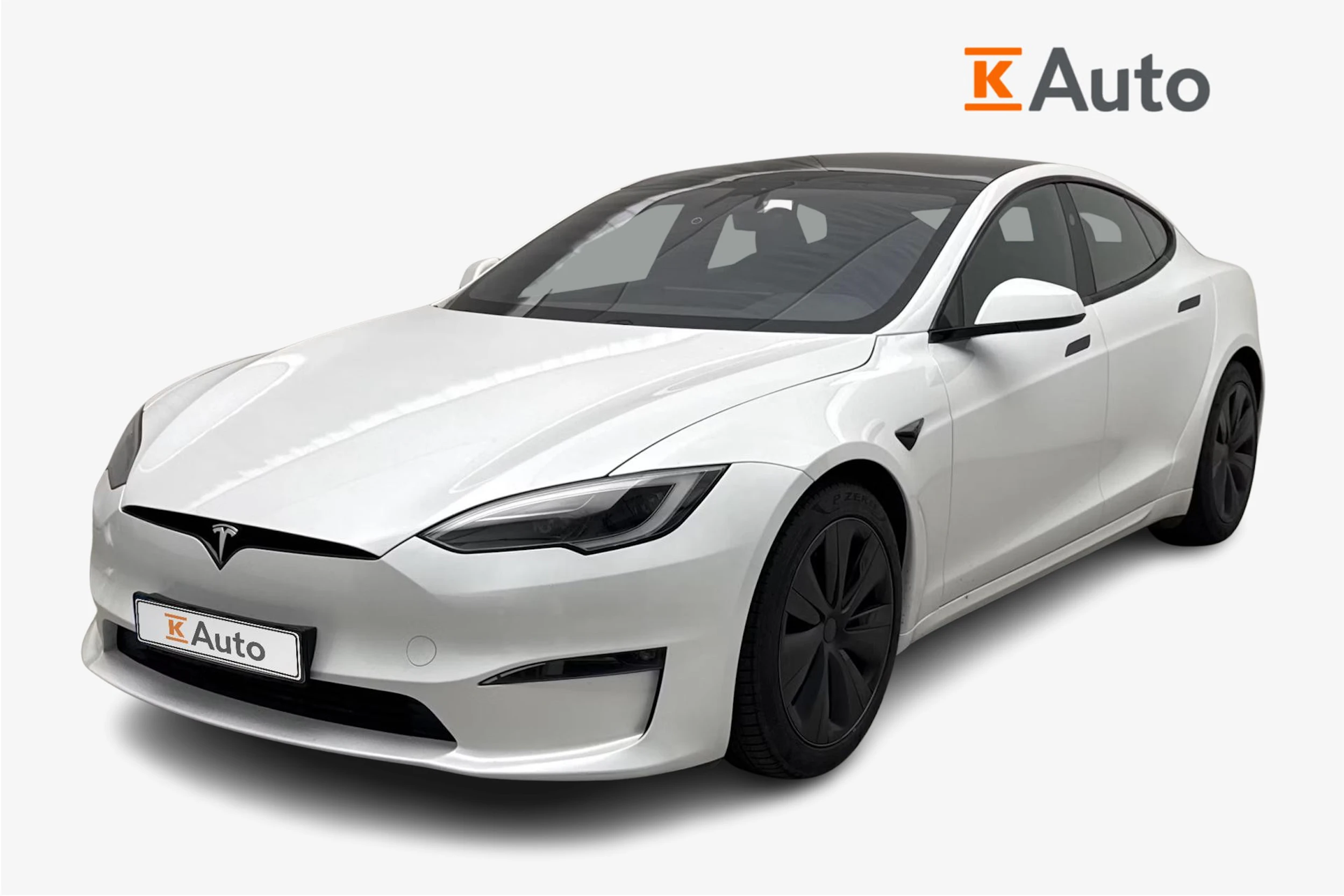 met. valkoinen Tesla Model S 2023 kuva 1.
