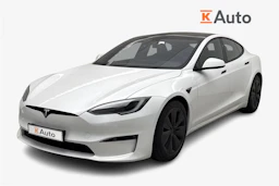 met. valkoinen Tesla Model S 2023 kuva 1.