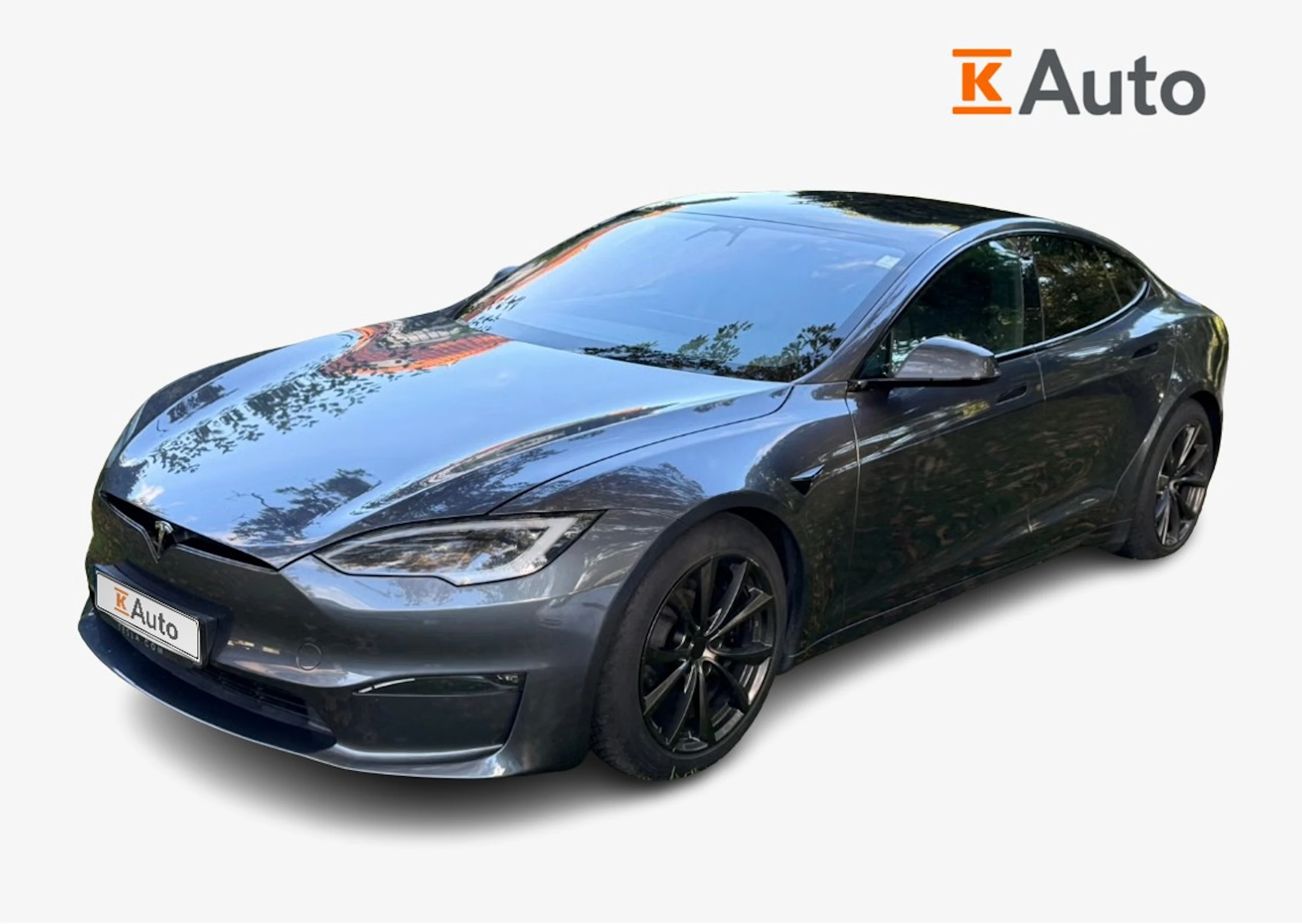 harmaa Tesla Model S 2023 kuva 1.