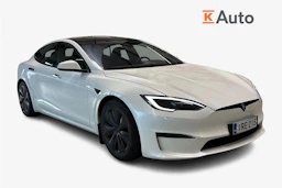 valkoinen Tesla Model S 2023 kuva 1.