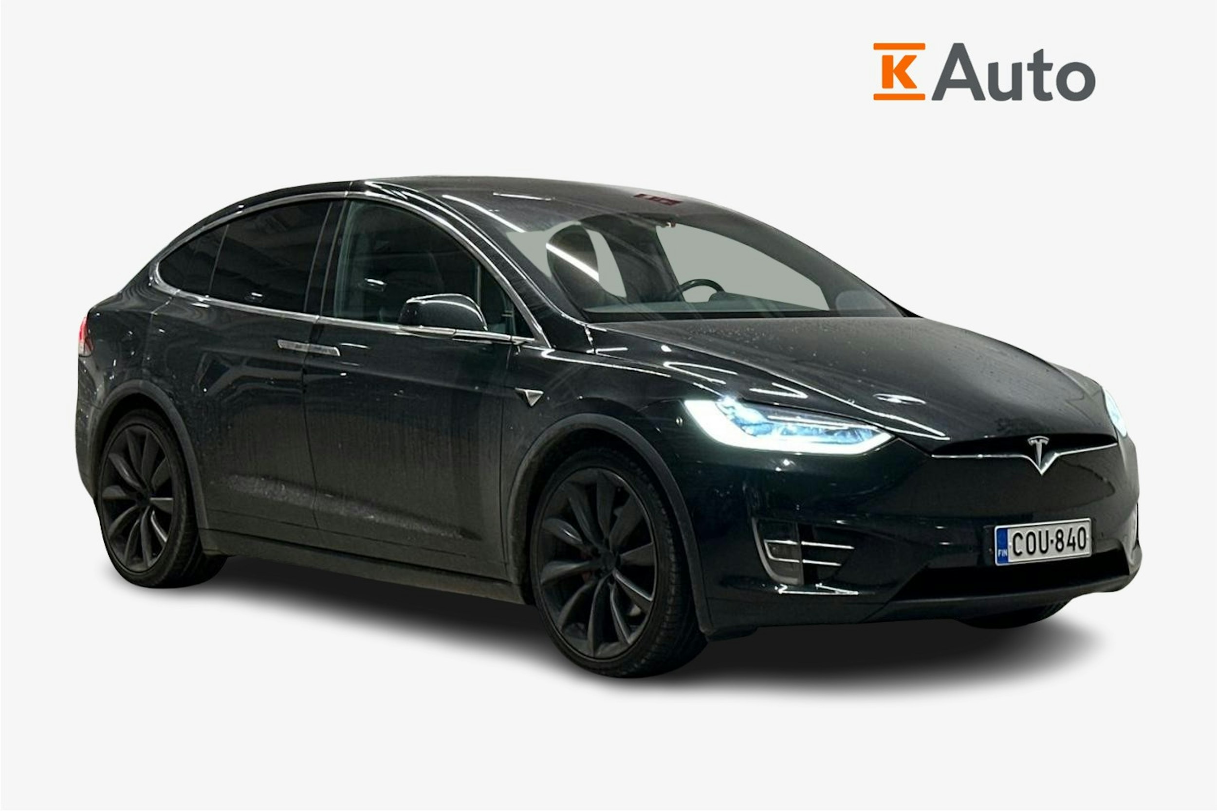 musta Tesla Model X 2017 kuva 1.