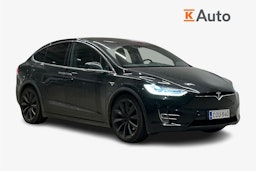 musta Tesla Model X 2017 kuva 1.