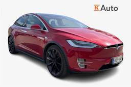 punainen Tesla Model X 2017 kuva 1.
