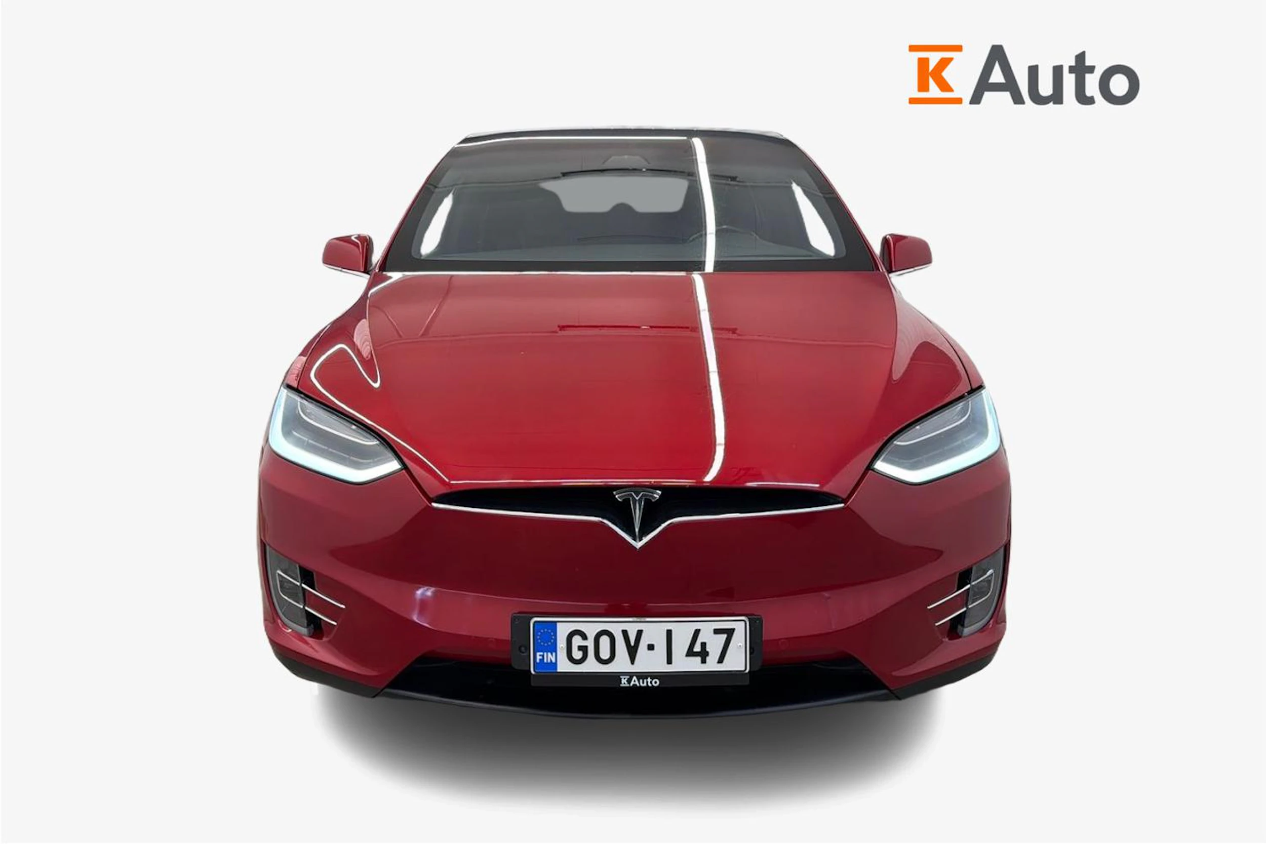 punainen Tesla Model X 2017 kuva 4.