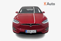 punainen Tesla Model X 2017 kuva 4.