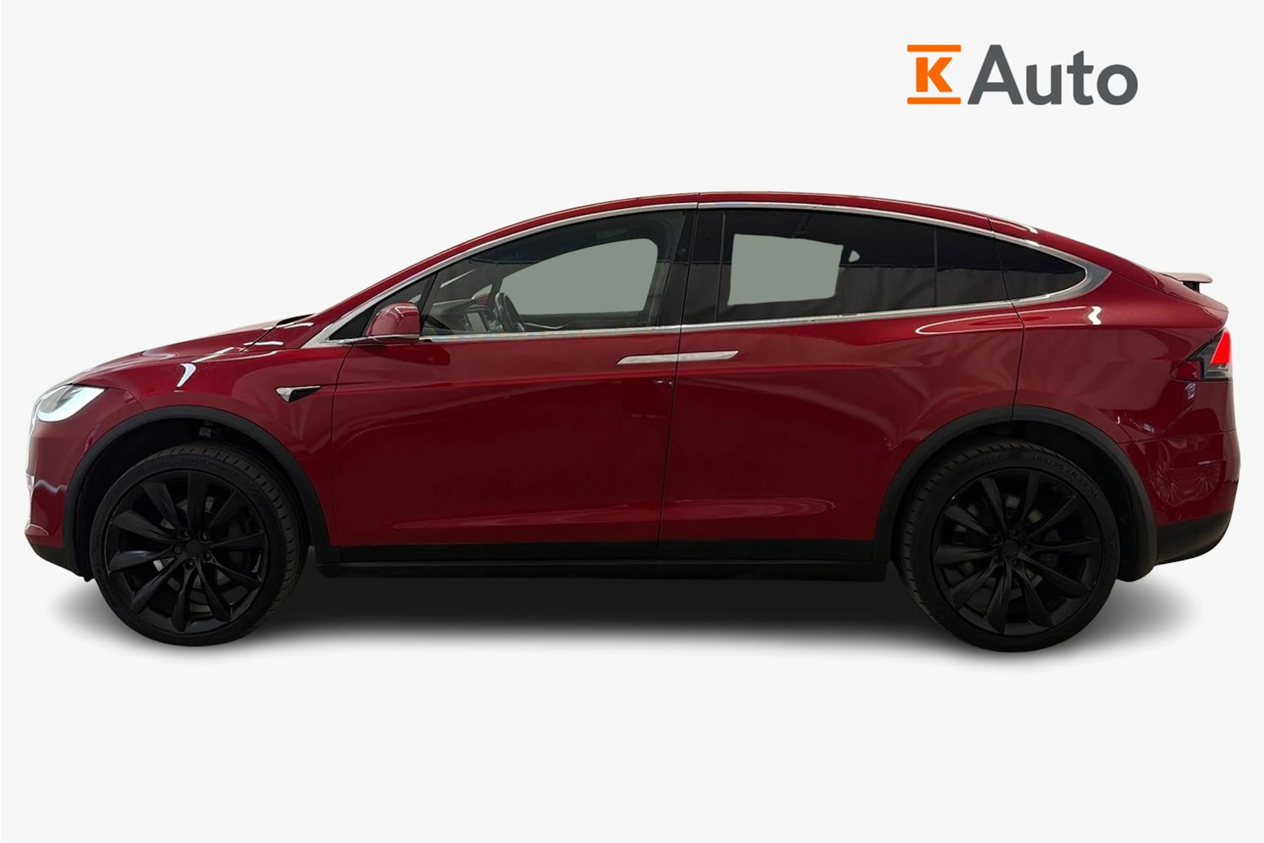 punainen Tesla Model X 2017 kuva 5.