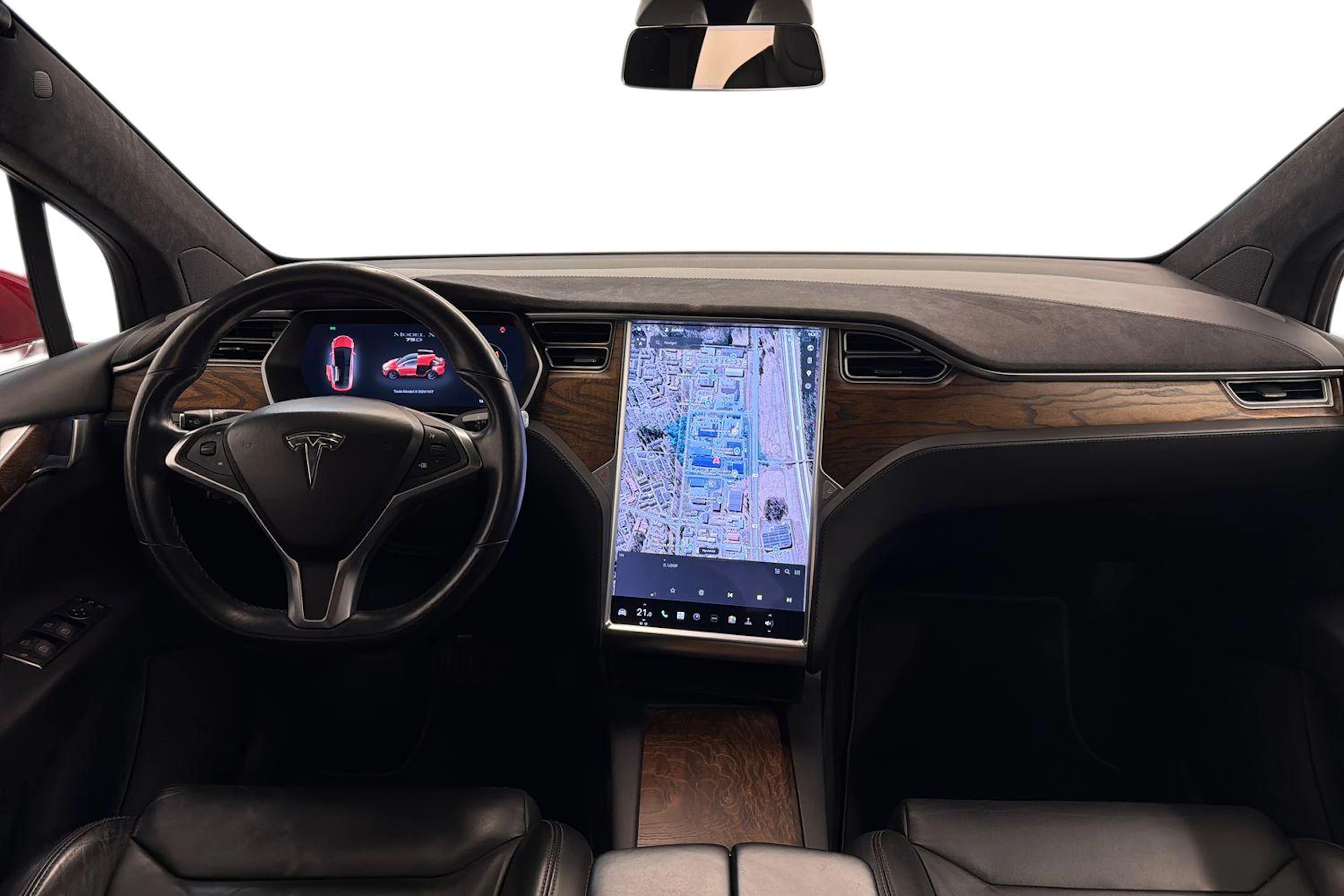 punainen Tesla Model X 2017 kuva 7.