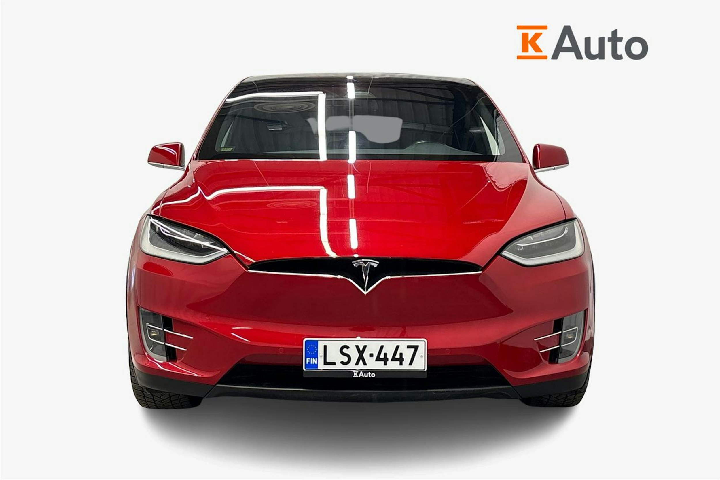 punainen Tesla Model X 2017 kuva 5.